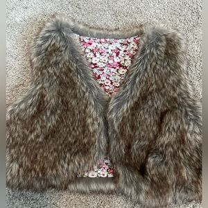 Faux fur vest